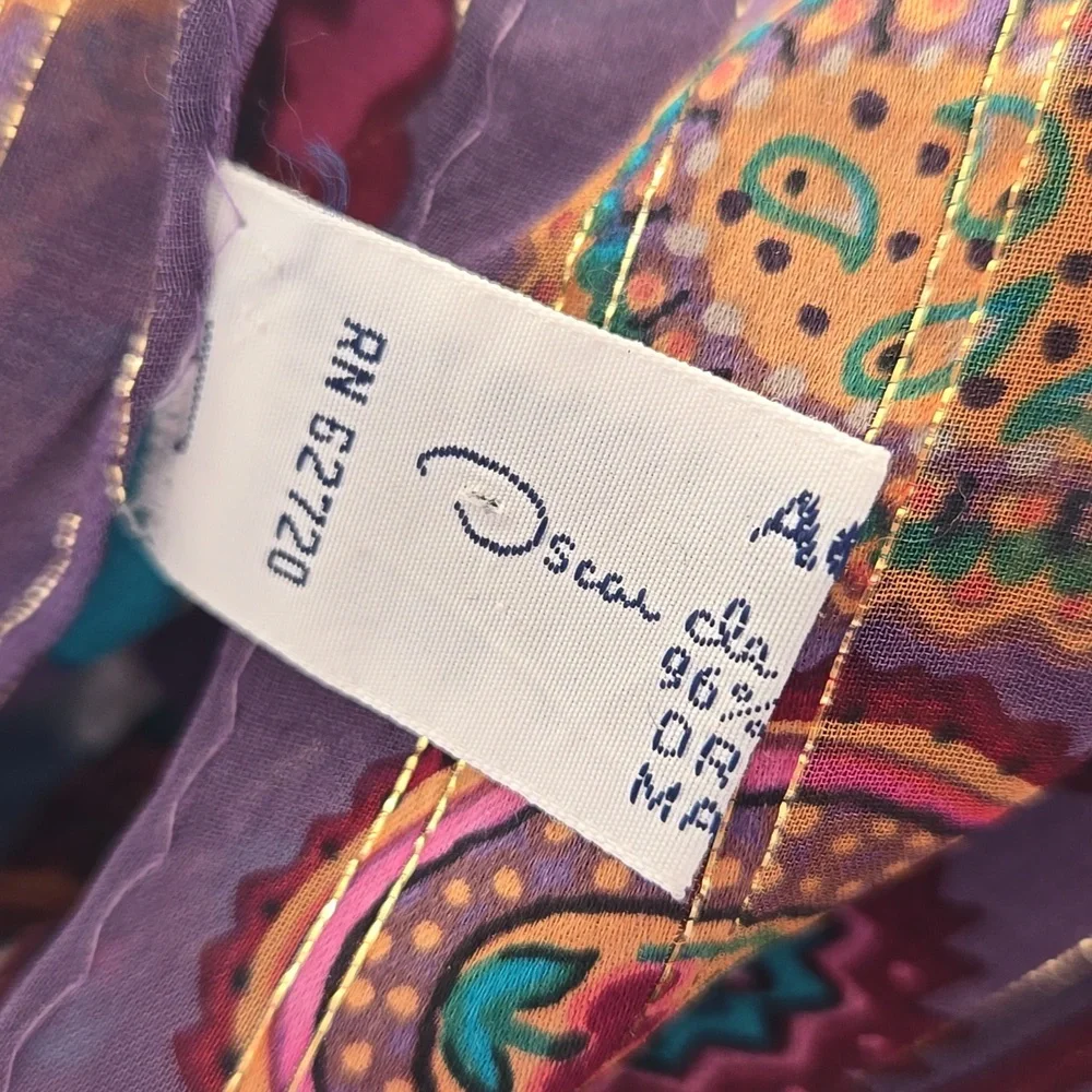 Vintage Oscar De La Renta Scarf For Accessory Street